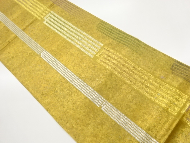JAPANESE FUKURO OBI / URUSHI / WOVEN ABSTRACT GENJIKO